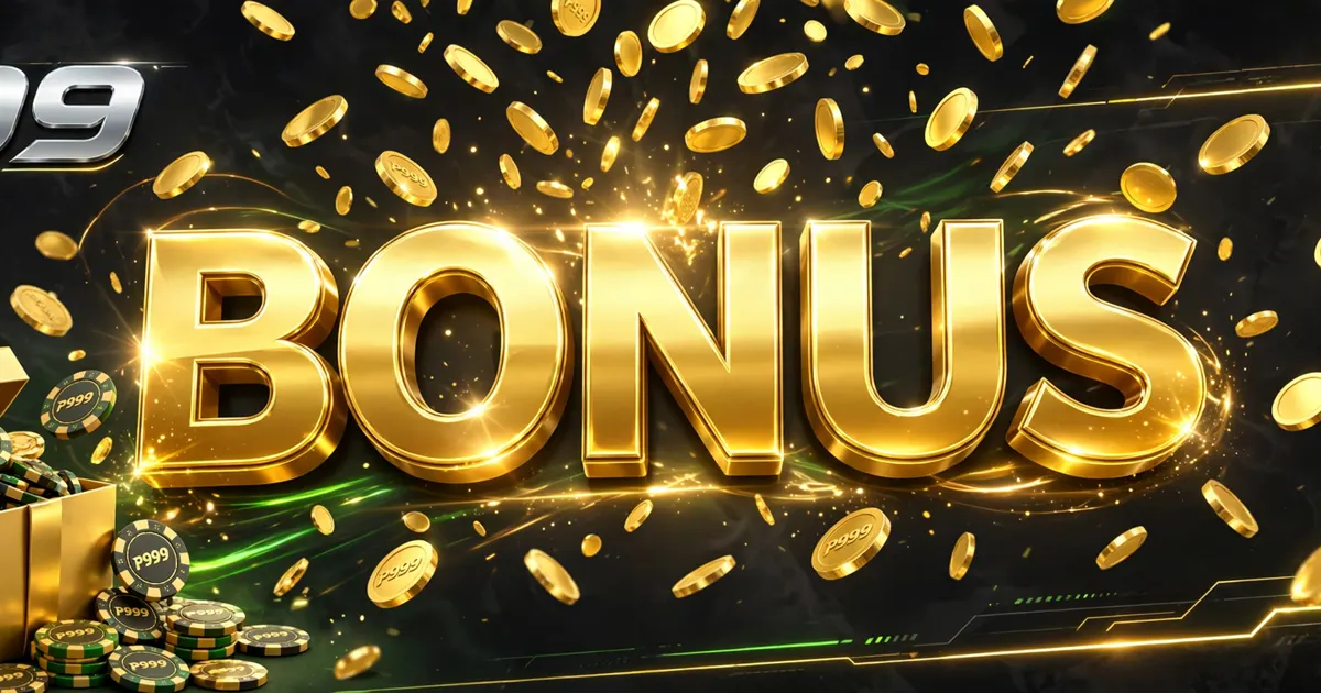 P999 Game bonus banner showing Rs 600 referral reward and 20% first deposit bonus