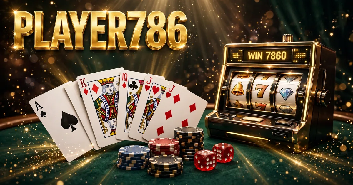 Player786 slots and card games lobby, slideme.pk