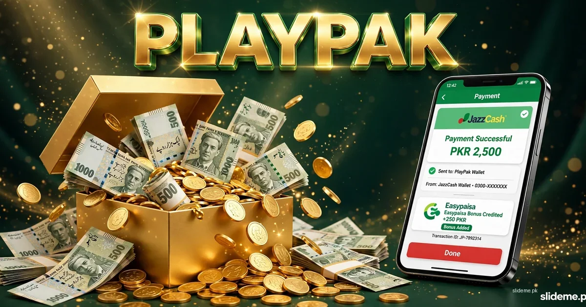 PlayPak Game JazzCash and EasyPaisa deposit and withdrawal options in Pakistan
