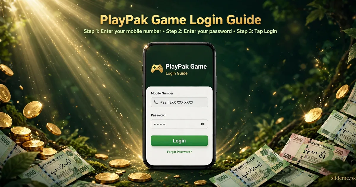 PlayPak Game login guide — sign in with your mobile number and password