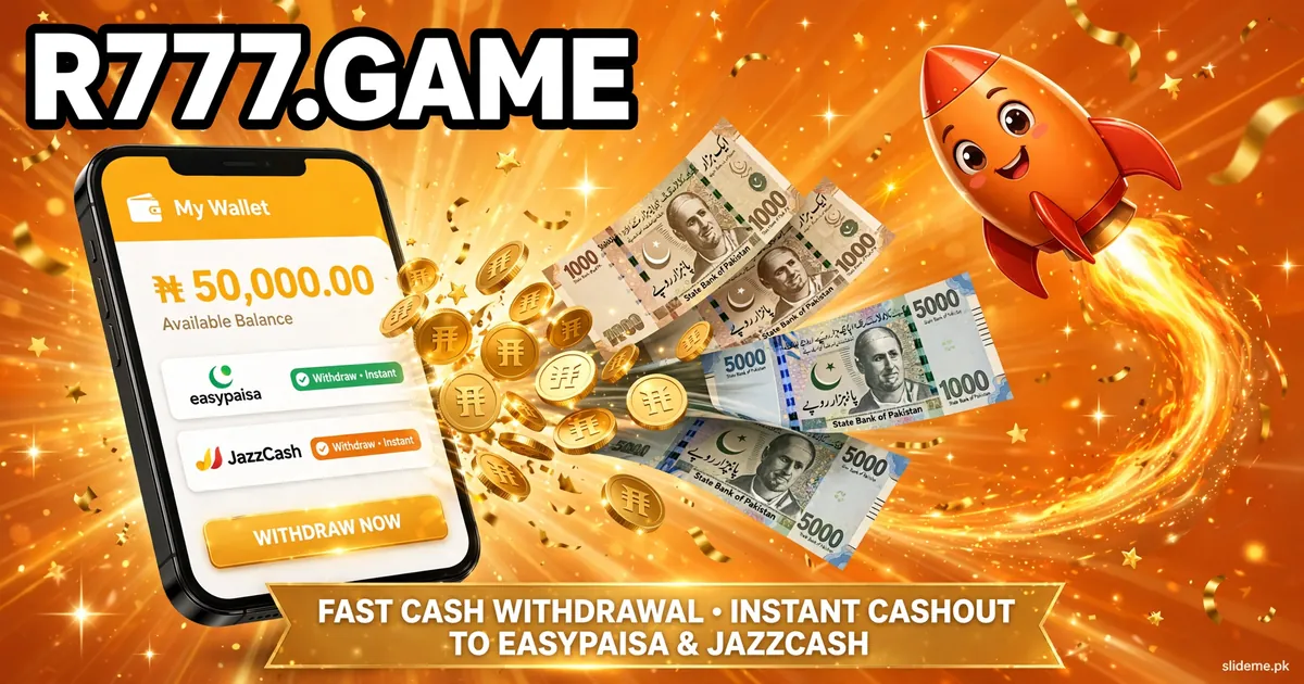R777 Game withdrawal banner