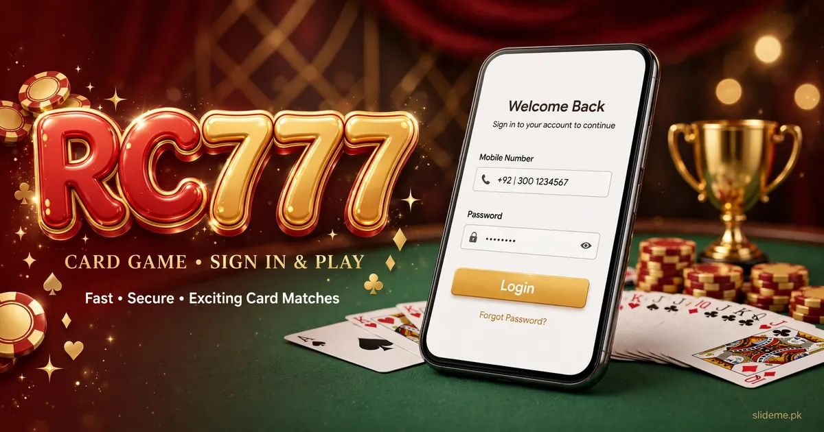 RC777 sign in – mobile number and password login