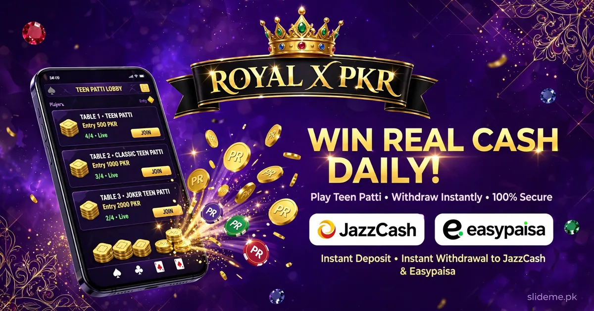 Royal X PKR app with JazzCash and Easypaisa payments