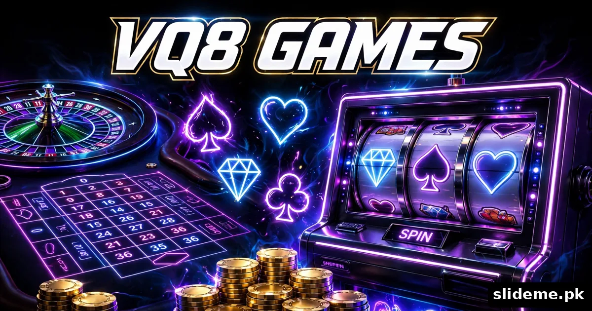 VQ8 game slots cards and roulette tables