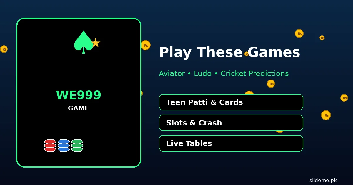 We999 games lobby with Aviator Ludo and Teen Patti