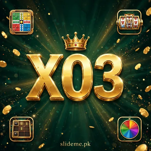 X03 game app icon with golden X03 logo and crown on a dark green background