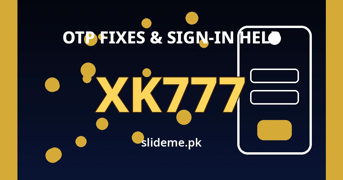 XK777 Login Guide banner