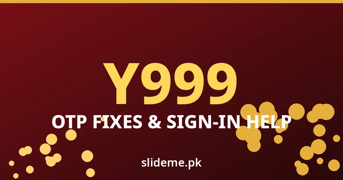 Y999 Login Guide banner