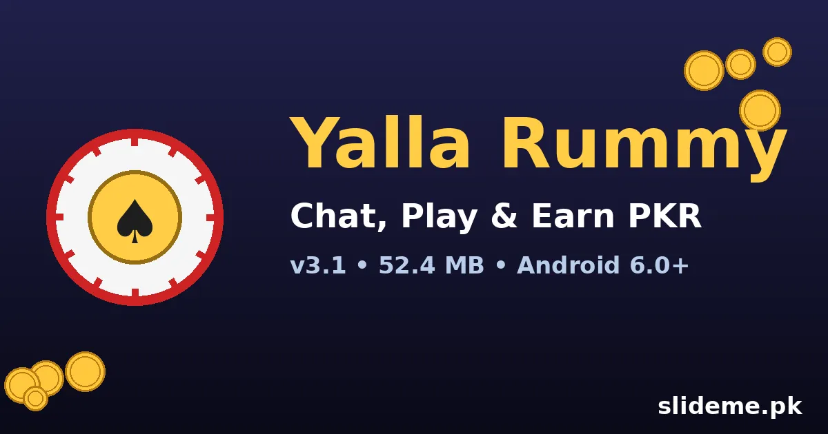Yalla Rummy Game v3.1 APK – chat, play and earn PKR on Android