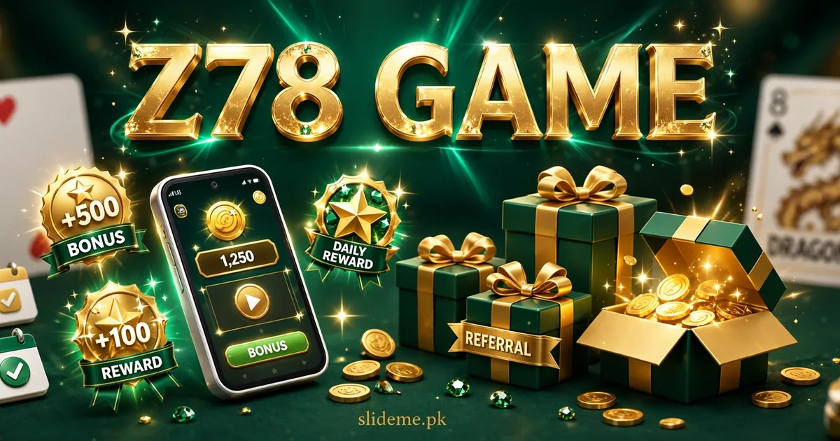 Z78 Game bonuses: daily login rewards, referral gifts and Teen Patti card tables